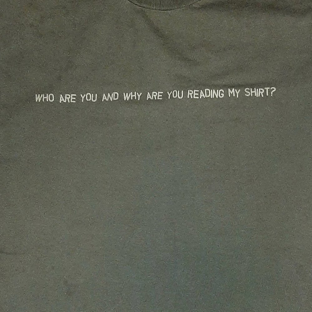 AAA Who are You...Sarcastic Olive Green Men's Tee